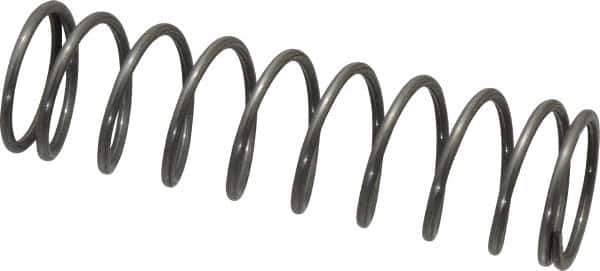 Value Collection - 0.975" OD, 0.08" Wire, 3-1/2" Free Length, Music Wire Compression Stock Springs Spring - 9.5 Lb Spring Rating - Eagle Tool & Supply