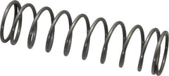 Value Collection - 0.975" OD, 0.08" Wire, 3-1/2" Free Length, Music Wire Compression Stock Springs Spring - 9.5 Lb Spring Rating - Eagle Tool & Supply