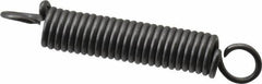Made in USA - 1/8" OD, 3.17 Lb Max Load, 1.07" Max Ext Len, 0.02" Wire Diam Spring - 8.27 Lb/In Rating, 0.57 Lb Init Tension, 3/4" Free Length - Eagle Tool & Supply