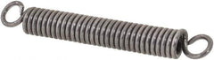 Made in USA - 1/8" OD, 4.76 Lb Max Load, 1.32" Max Ext Len, 0.023" Wire Diam Spring - 11.99 Lb/In Rating, 0.92 Lb Init Tension, 1" Free Length - Eagle Tool & Supply