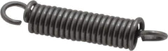 Made in USA - 3/16" OD, 8.23 Lb Max Load, 1.29" Max Ext Len, 0.032" Wire Diam Spring - 21.84 Lb/In Rating, 1.9 Lb Init Tension, 1" Free Length - Eagle Tool & Supply