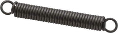 Made in USA - 3/16" OD, 8.23 Lb Max Load, 2.03" Max Ext Len, 0.032" Wire Diam Spring - 11.85 Lb/In Rating, 1.9 Lb Init Tension, 1-1/2" Free Length - Eagle Tool & Supply