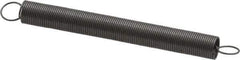 Made in USA - 1/4" OD, 1.57 Lb Max Load, 10" Max Ext Len, 0.02" Wire Diam Spring - 0.19 Lb/In Rating, 0.14 Lb Init Tension, 2-1/2" Free Length - Eagle Tool & Supply