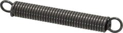 Made in USA - 1/4" OD, 12.33 Lb Max Load, 2.76" Max Ext Len, 0.041" Wire Diam Spring - 12.5 Lb/In Rating, 2.8 Lb Init Tension, 2" Free Length - Eagle Tool & Supply