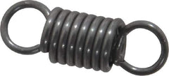 Made in USA - 5/16" OD, 14.4 Lb Max Load, 1.2" Max Ext Len, 0.047" Wire Diam Spring - 54.01 Lb/In Rating, 3.2 Lb Init Tension, 1" Free Length - Eagle Tool & Supply