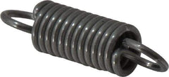 Made in USA - 5/16" OD, 14.4 Lb Max Load, 1.61" Max Ext Len, 0.047" Wire Diam Spring - 30.65 Lb/In Rating, 3.2 Lb Init Tension, 1-1/4" Free Length - Eagle Tool & Supply