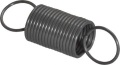 Made in USA - 3/8" OD, 4.02 Lb Max Load, 2.62" Max Ext Len, 0.032" Wire Diam Spring - 2.55 Lb/In Rating, 0.5 Lb Init Tension, 1-1/4" Free Length - Eagle Tool & Supply