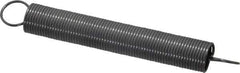 Made in USA - 3/8" OD, 4.02 Lb Max Load, 9.53" Max Ext Len, 0.032" Wire Diam Spring - 0.53 Lb/In Rating, 0.5 Lb Init Tension, 3" Free Length - Eagle Tool & Supply