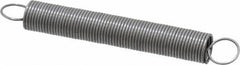 Made in USA - 3/8" OD, 5.23 Lb Max Load, 8.32" Max Ext Len, 0.035" Wire Diam Spring - 0.86 Lb/In Rating, 0.62 Lb Init Tension, 3" Free Length - Eagle Tool & Supply