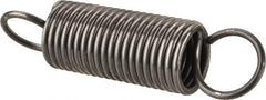 Made in USA - 3/8" OD, 3.51 Lb Max Load, 2.61" Max Ext Len, 0.041" Wire Diam Spring - 6.3 Lb/In Rating, 1.35 Lb Init Tension, 1-1/2" Free Length - Eagle Tool & Supply