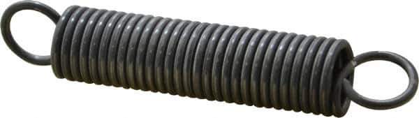 Made in USA - 5/8" OD, 33.56 Lb Max Load, 5.48" Max Ext Len, 0.08" Wire Diam Spring - 13.4 Lb/In Rating, 7 Lb Init Tension, 3-1/2" Free Length - Eagle Tool & Supply