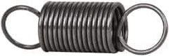 Made in USA - 3/4" OD, 20.24 Lb Max Load, 4.26" Max Ext Len, 0.072" Wire Diam Spring - 9.61 Lb/In Rating, 3.25 Lb Init Tension, 2-1/2" Free Length - Eagle Tool & Supply