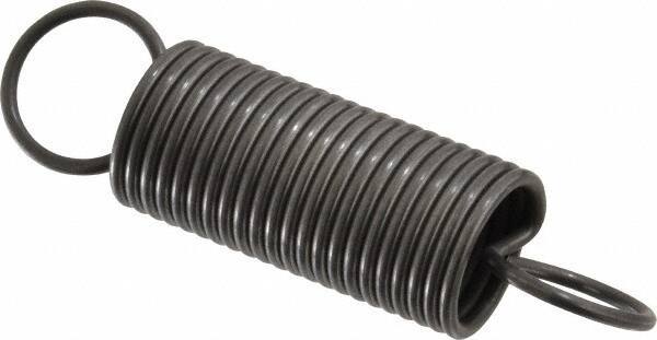 Made in USA - 3/4" OD, 20.24 Lb Max Load, 5.71" Max Ext Len, 0.072" Wire Diam Spring - 3.25 Lb/In Rating, 3.25 Lb Init Tension, 3" Free Length - Eagle Tool & Supply