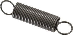 Made in USA - 3/4" OD, 20.24 Lb Max Load, 7.17" Max Ext Len, 0.072" Wire Diam Spring - 4.62 Lb/In Rating, 3.25 Lb Init Tension, 3-1/2" Free Length - Eagle Tool & Supply