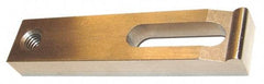 Gibraltar - 9/32" Stud, Stainless Steel, Strap Clamp - 1/2" Travel, 2" OAL x 5/8" Wide x 5/16" High, Radius Nose - Eagle Tool & Supply