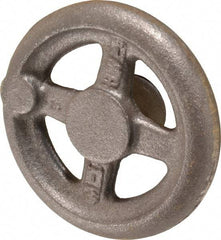 Morton Machine Works - 4", 4 Spoke Straight Handwheel - 1.3" Hub, Cast Iron, Plain Finish - Eagle Tool & Supply