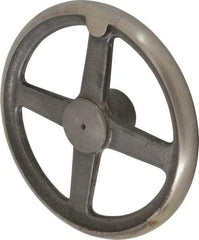 Morton Machine Works - 10", 4 Spoke Straight Handwheel - 2.3" Hub, Cast Iron, Plain Finish - Eagle Tool & Supply