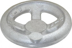 Morton Machine Works - 4", 4 Spoke Offset Handwheel - 1.3" Hub, Aluminum, Plain Finish - Eagle Tool & Supply