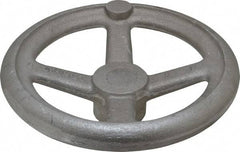 Morton Machine Works - 8", 4 Spoke Offset Handwheel - 1.9" Hub, Aluminum, Plain Finish - Eagle Tool & Supply