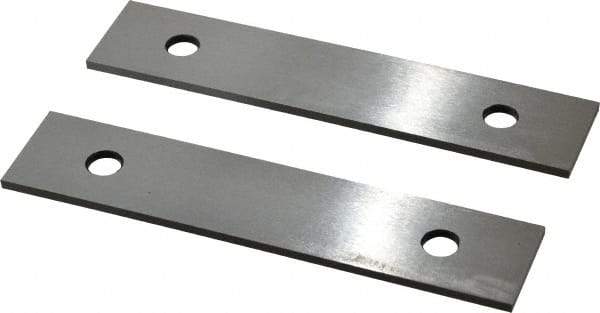 Value Collection - 6" Long x 1-1/4" High x 1/8" Thick, Tool Steel Parallel - 0.0002" Parallelism, Sold as Matched Pair - Eagle Tool & Supply