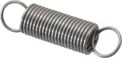 Made in USA - 3/16" OD, 2.16 Lb Max Load, 1.43" Max Ext Len, 0.02" Wire Diam Spring - 2.28 Lb/In Rating, 0.27 Lb Init Tension, 3/4" Free Length - Eagle Tool & Supply