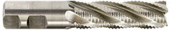 Hertel - 1-1/4" Diam, Coarse Pitch, 2" LOC, 3 Flute Cobalt Roughing Square End Mill - Uncoated, 4-1/2" OAL, 1-1/4" Shank Diam, Single End, Centercutting, 37° Helix - Eagle Tool & Supply