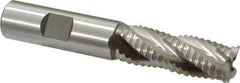 Hertel - 5/8" Diam, Coarse Pitch, 1-5/8" LOC, 4 Flute Cobalt Roughing Square End Mill - Uncoated, 3-3/4" OAL, 5/8" Shank Diam, Single End, 30° Helix - Eagle Tool & Supply