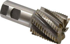 Hertel - 2" Diam, Coarse Pitch, 2" LOC, 8 Flute Cobalt Roughing Square End Mill - Uncoated, 4-1/2" OAL, 1-1/4" Shank Diam, Single End, 30° Helix - Eagle Tool & Supply
