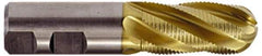 Hertel - 3/4" Diam, Coarse Pitch, 1-5/8" LOC, 4 Flute Cobalt Roughing Ball End Mill - TiCN Finish, 3-7/8" OAL, 3/4" Shank Diam, Single End, Centercutting, 30° Helix - Eagle Tool & Supply
