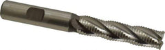 Hertel - 1/2" Diam, Fine Pitch, 2" LOC, 4 Flute Cobalt Roughing Square End Mill - Uncoated, 4" OAL, 1/2" Shank Diam, Single End, 30° Helix - Eagle Tool & Supply