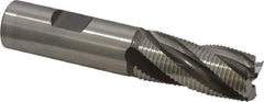 Hertel - 3/4" Diam, Fine Pitch, 1-5/8" LOC, 4 Flute Cobalt Roughing Square End Mill - Uncoated, 3-3/4" OAL, 3/4" Shank Diam, Single End, 30° Helix - Eagle Tool & Supply