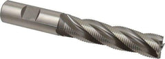Hertel - 3/4" Diam, Fine Pitch, 3" LOC, 4 Flute Cobalt Roughing Square End Mill - Uncoated, 5-1/4" OAL, 3/4" Shank Diam, Single End, 30° Helix - Eagle Tool & Supply