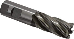 Hertel - 1" Diam, Fine Pitch, 2" LOC, 5 Flute Cobalt Roughing Square End Mill - Uncoated, 4-1/2" OAL, 1" Shank Diam, Single End, 30° Helix - Eagle Tool & Supply