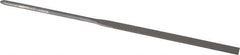 Grobet - 5-1/2" Needle Precision Swiss Pattern Round File - Round Handle - Eagle Tool & Supply