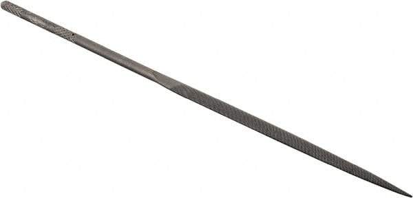 Grobet - 5-1/2" Needle Precision Swiss Pattern Marking File - Round Handle - Eagle Tool & Supply