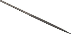 Grobet - 5-1/2" Needle Precision Swiss Pattern Marking File - Round Handle - Eagle Tool & Supply