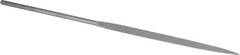 Grobet - 6-1/4" Needle Precision Swiss Pattern Marking File - Round Handle - Eagle Tool & Supply