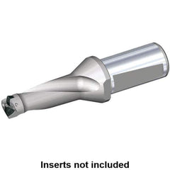 Kennametal - 48.5mm Max Drill Depth, 2.5xD, 23mm Diam, Indexable Insert Drill - 2 Inserts, 40mm Shank Diam, Whistle Notch Shank - Eagle Tool & Supply