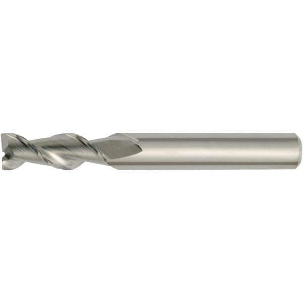 Kennametal - 0.551", 2 Flute, Single End, Solid Carbide, Corner Chamfer End Mill - 83mm OAL, 45° Helix, Right Hand Flute, 32mm LOC, Right Hand Cut - Eagle Tool & Supply