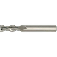Kennametal - 0.551", 2 Flute, Single End, Solid Carbide, Corner Chamfer End Mill - 83mm OAL, 45° Helix, Right Hand Flute, 32mm LOC, Right Hand Cut - Eagle Tool & Supply
