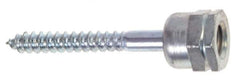 ITW Buildex - 3/8" Zinc-Plated Steel Vertical (End Drilled) Mount Threaded Rod Anchor - 5/8" Diam x 2" Long, 970 Lb Ultimate Pullout, For Use with Steel - Eagle Tool & Supply