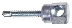 ITW Buildex - 3/8" Zinc-Plated Steel Horizontal (Cross Drilled) Mount Threaded Rod Anchor - 5/8" Diam x 1" Long, 1,477 Lb Ultimate Pullout, For Use with Steel - Eagle Tool & Supply