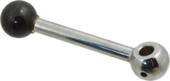 Gibraltar - 1 Offset Arm, 3/8" Hole, Reamed Clamping Handle - 1" Hub Diam, 15/16" Ball Diam - Eagle Tool & Supply