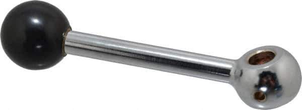 Gibraltar - 1 Offset Arm, 1/2" Hole, Reamed Clamping Handle - 1-1/4" Hub Diam, 1-1/4" Ball Diam - Eagle Tool & Supply