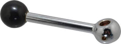 Gibraltar - 1 Offset Arm, 1/2" Hole, Reamed Clamping Handle - 1-1/4" Hub Diam, 1-1/4" Ball Diam - Eagle Tool & Supply