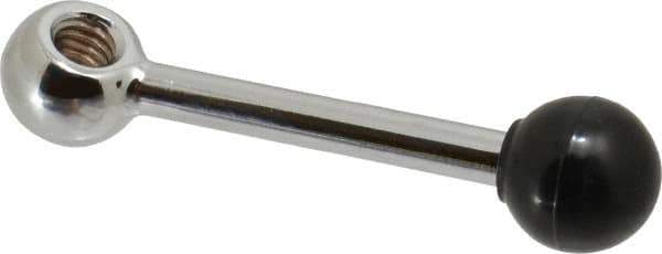 Gibraltar - 1 Offset Arm, 5/16-18" Hole, Tapped Clamping Handle - 5/8" Hub Diam, 3/4" Ball Diam - Eagle Tool & Supply