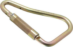 Miller - 400 Lb. Capacity Locking Carabiner - 2 Inch, Screw Lock Gate, Steel - Eagle Tool & Supply