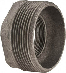 Made in USA - Size 3 x 2", Class 150, Cast Iron Black Pipe Hex Bushing - 300 psi, Threaded End Connection - Eagle Tool & Supply