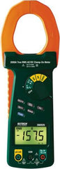 Extech - 380926, CAT IV, Digital True RMS Auto Ranging Clamp Meter with 2" Clamp On Jaws - 1000 VAC/VDC, 2000 AC/DC Amps, Measures Voltage, Capacitance, Current, Frequency, Resistance - Eagle Tool & Supply