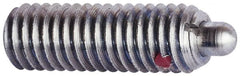 TE-CO - Threaded Spring Plungers Thread Size: 3/8-16 Thread Length (Inch): 1-1/8 - Eagle Tool & Supply